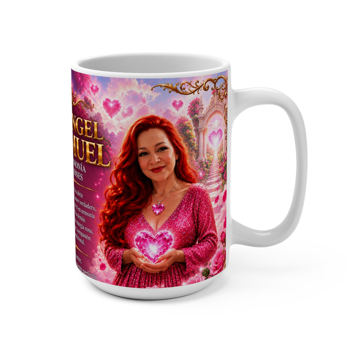 Taza Arcángel CHAMUEL 15 oz — Colección Tía Cielo Blue