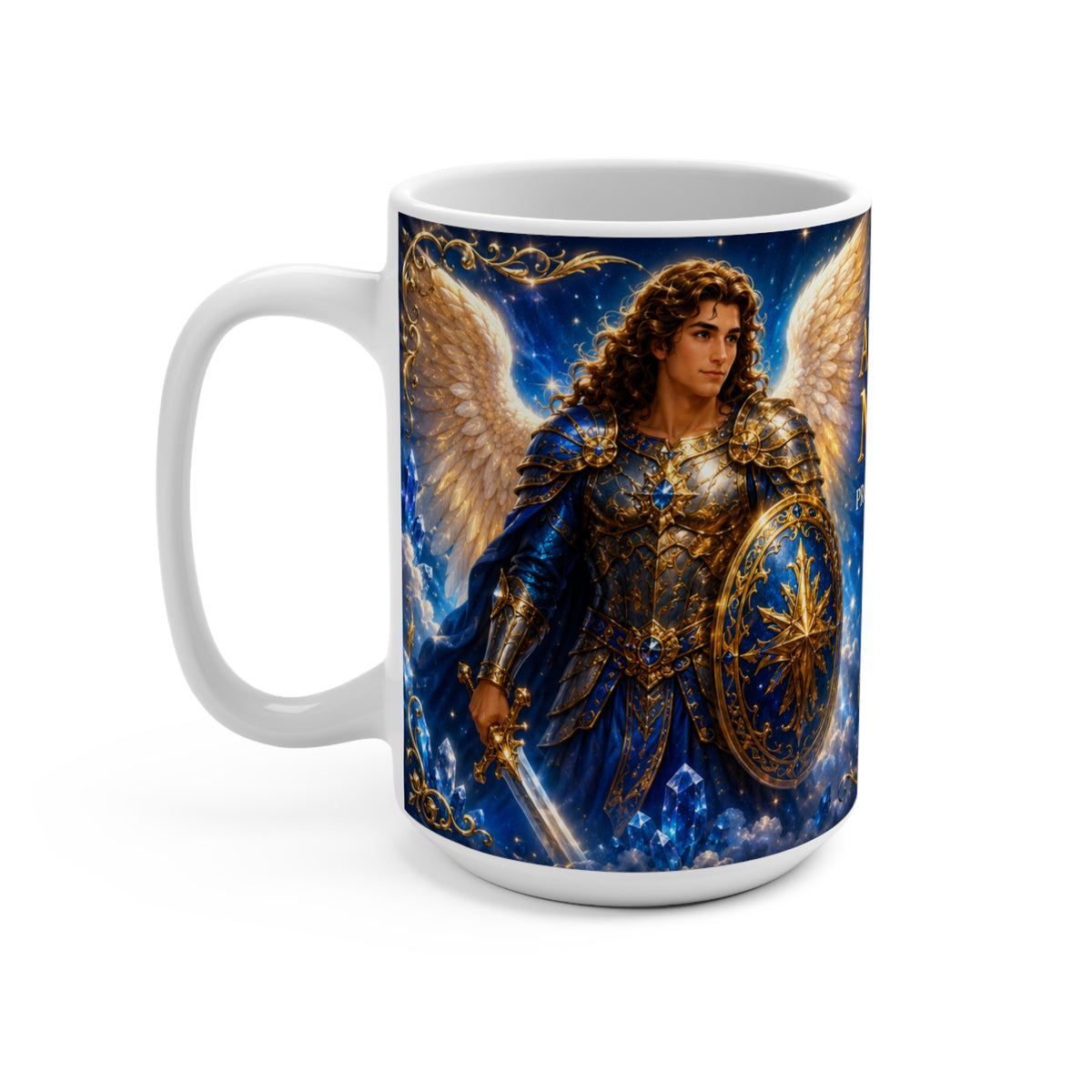 Taza Arcángel Miguel — Protección, Fortaleza y Fe