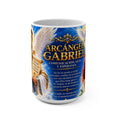 Taza Arcángel Gabriel 15 oz — Colección Tía Cielo Blue
