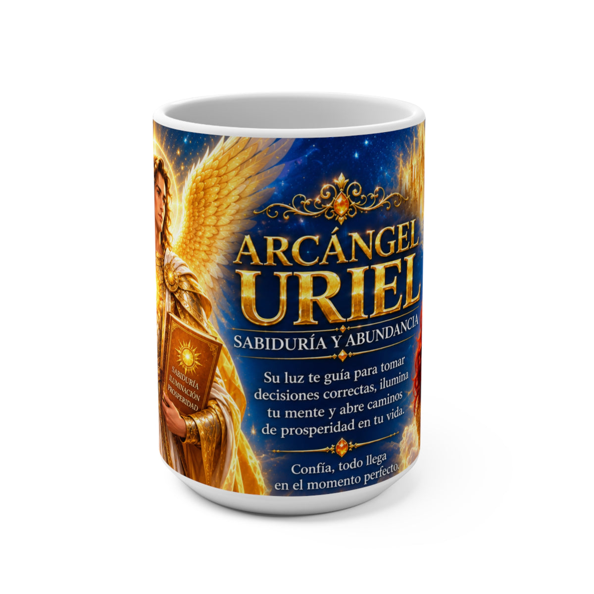 Taza Arcángel Uriel — Prosperidad, Sabiduría y Luz