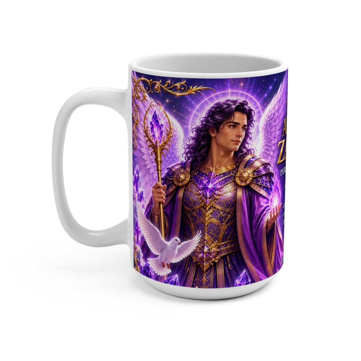 Taza Arcángel Zadquiel — Transmutación y Perdón
