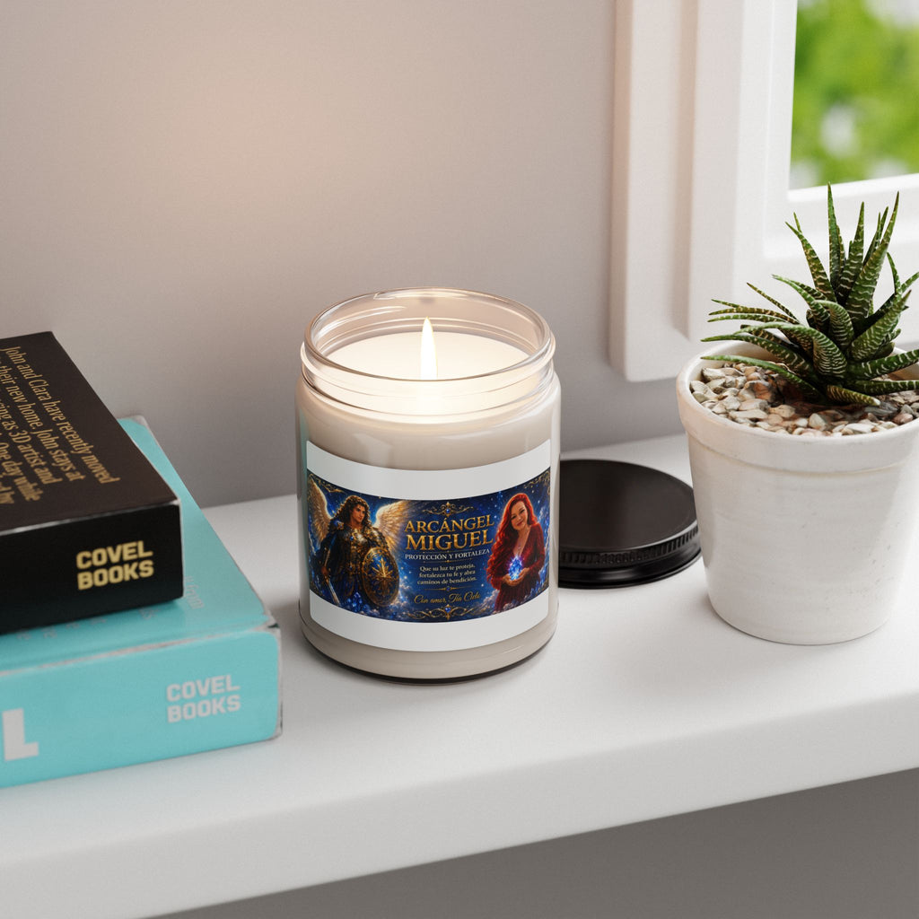 Vela Aromática de Soja, 9 oz – Tía Cielo Blue