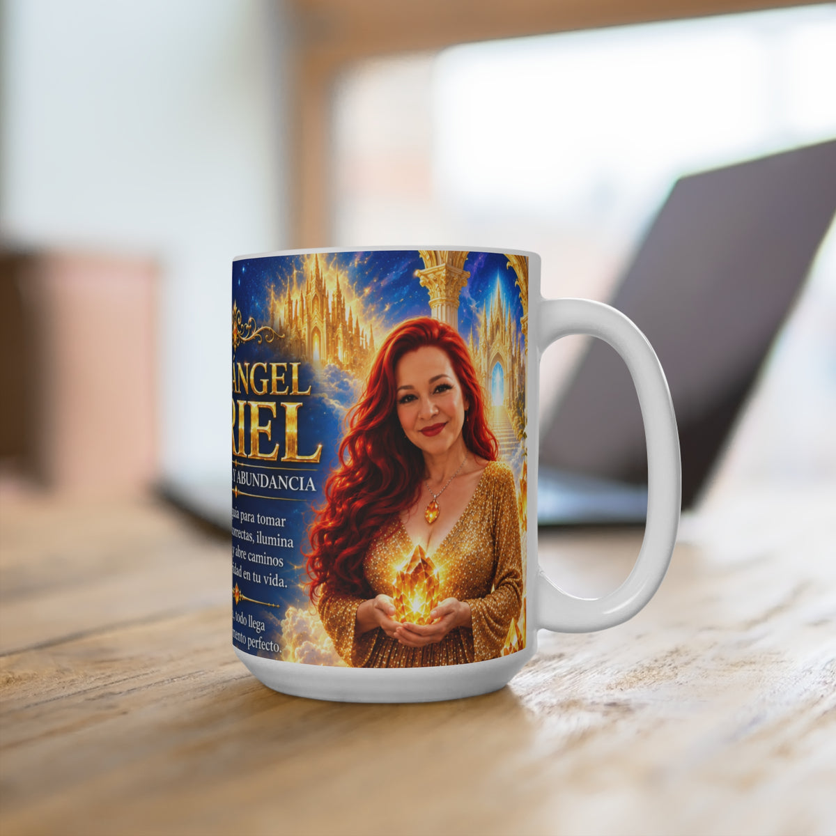 Taza Arcángel Uriel — Prosperidad, Sabiduría y Luz