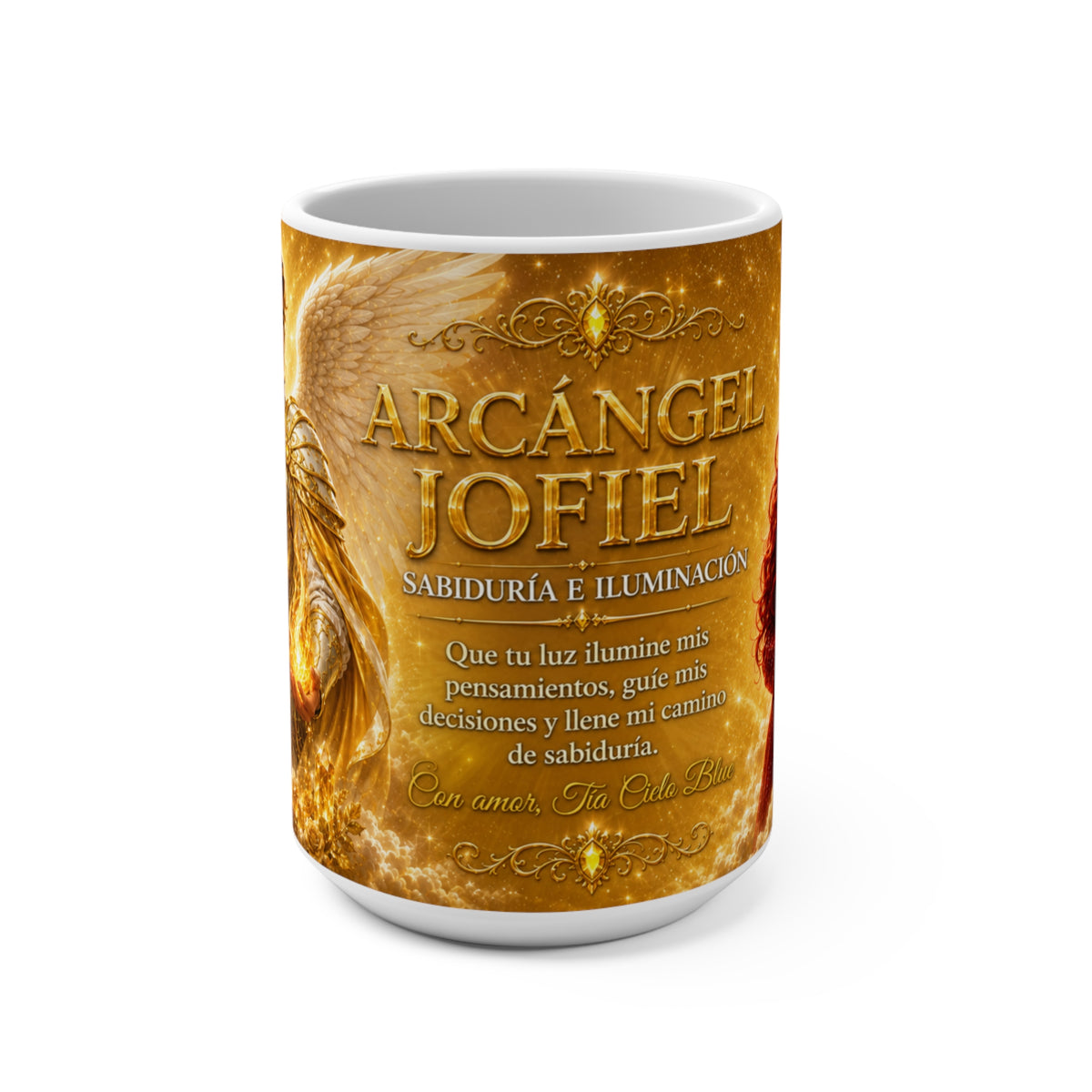 Taza Arcángel Jofiel — Sabiduría, Belleza y Pensamientos Positivos
