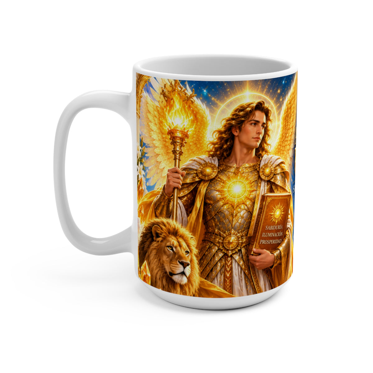 Taza Arcángel Uriel — Prosperidad, Sabiduría y Luz