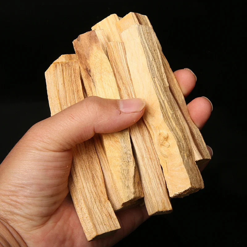 10 Varitas de Palo Santo Natural – Madera Aromática de Alto Contenido de Aceites para Meditación, Yoga, Aromaterapia y Hogar