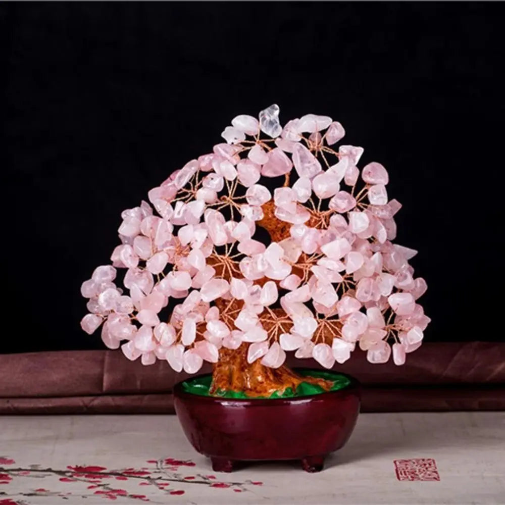 Árbol de la Prosperidad de 18 cm – Árbol del Dinero Feng Shui de la Suerte, Bonsái Decorativo para Hogar y Oficina
