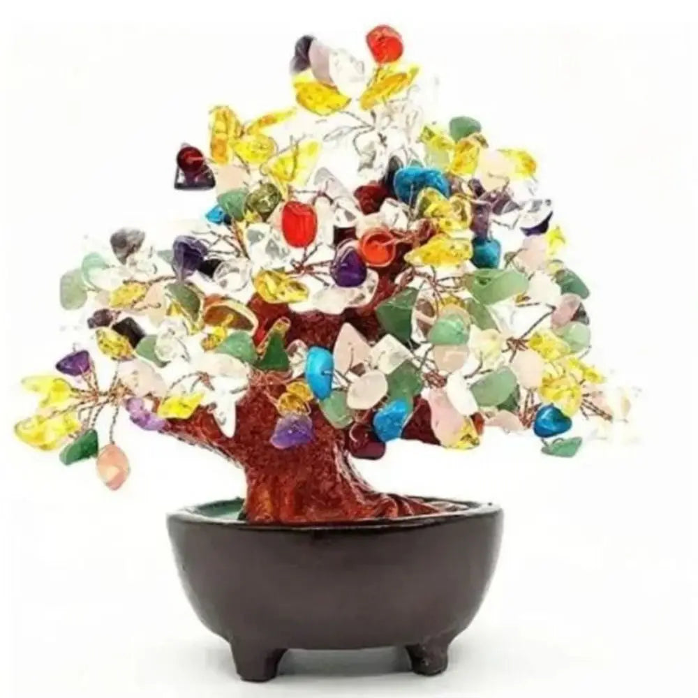Árbol de la Prosperidad de 18 cm – Árbol del Dinero Feng Shui de la Suerte, Bonsái Decorativo para Hogar y Oficina