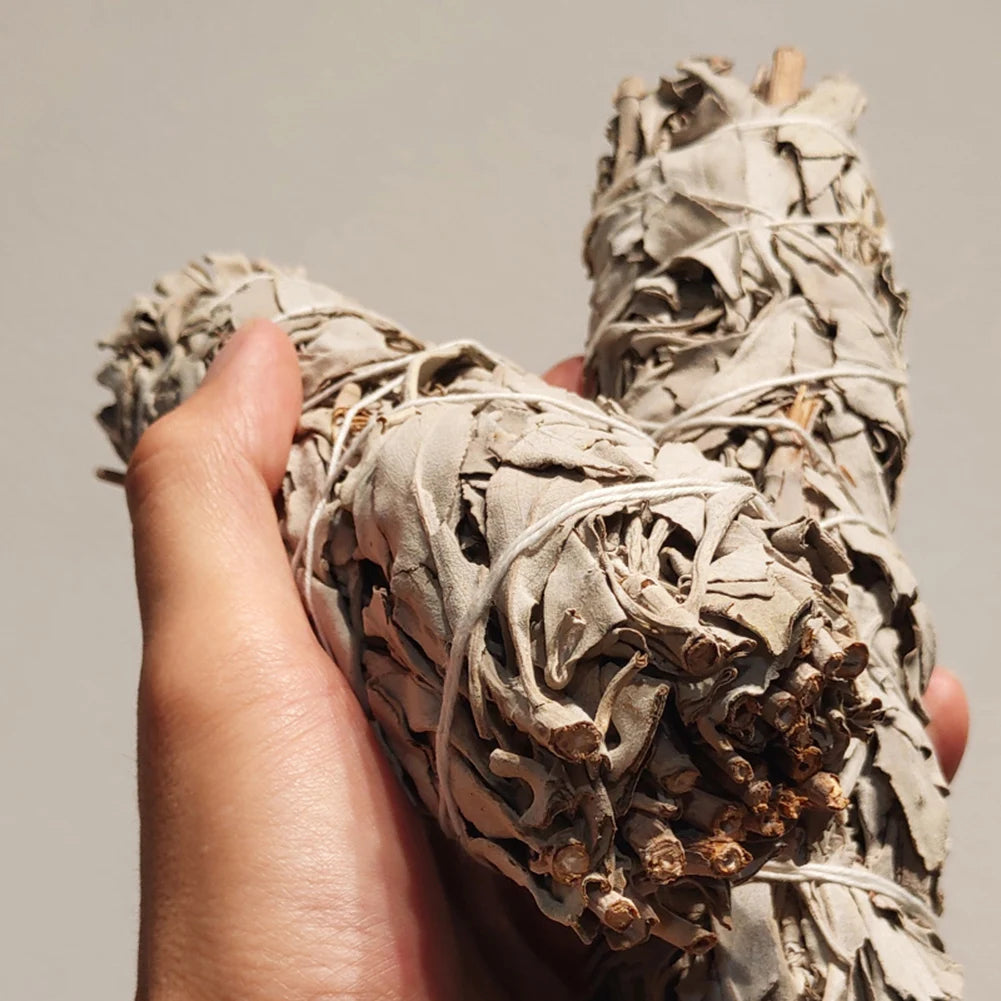 10-1PC Palo Santo Wood Meditation Incense White Sage Pure Grass Bundle for Home Grass Incense Portable Energy Cleansing Bundles