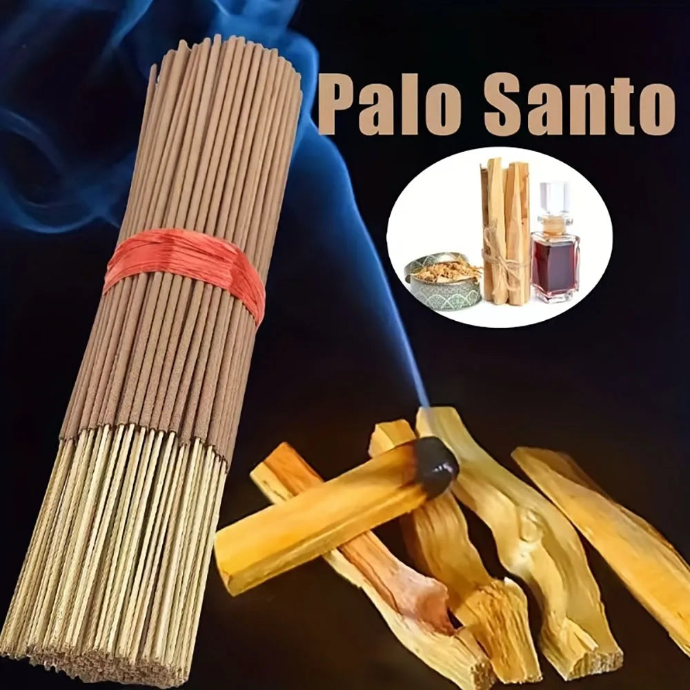 50/100/200 Varitas de Incienso Palo Santo Natural – Incienso de Madera para Meditación, Yoga, Aromaterapia, Hogar y Spa