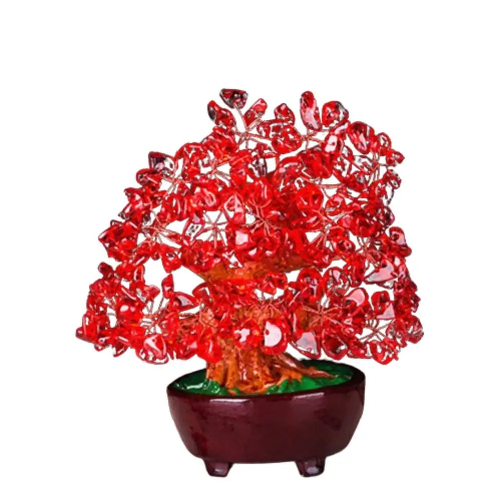 Árbol de la Prosperidad de 18 cm – Árbol del Dinero Feng Shui de la Suerte, Bonsái Decorativo para Hogar y Oficina