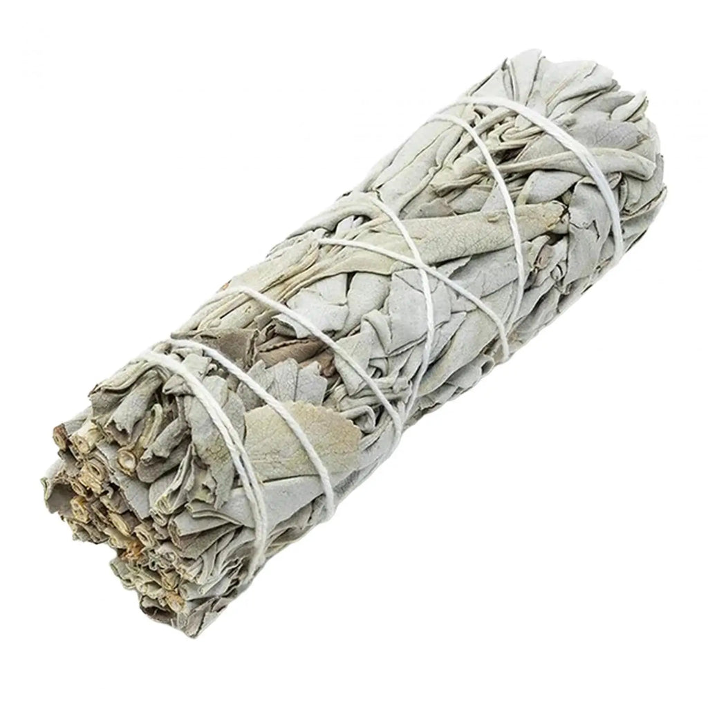 Kit de Salvia Blanca con Flores – Sahumerio Espiritual Portátil para Limpieza Energética, Meditación y Aromatización del Hogar