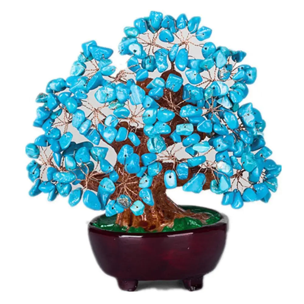 Árbol de la Prosperidad de 18 cm – Árbol del Dinero Feng Shui de la Suerte, Bonsái Decorativo para Hogar y Oficina