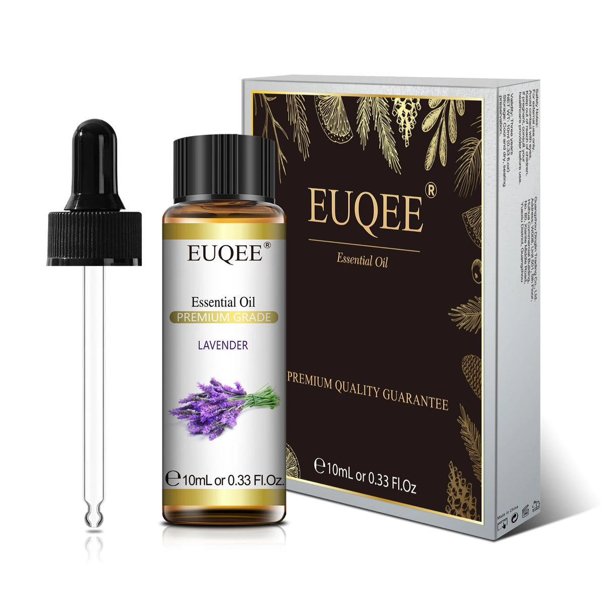 Aceite Esencial Puro EUQEE 10 ml – Palo Santo, Lavanda, Menta, Bergamota, Eucalipto, Canela y Cedro para Aromaterapia
