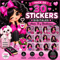 Producto digital💖 Pack de 30 Stickers Digitales – Amor, Fe y Bendiciones 💖